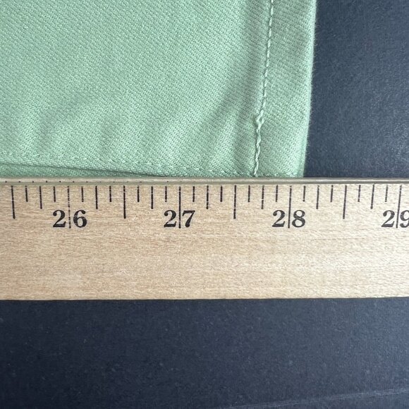 Not Your Daughters Jean Women Plus 42x28 High Rise Straight Green Denim Tag 20WT - Picture 12 of 16